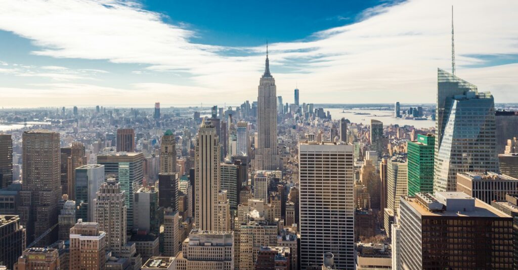 Manhattan skyline and Empire State Building