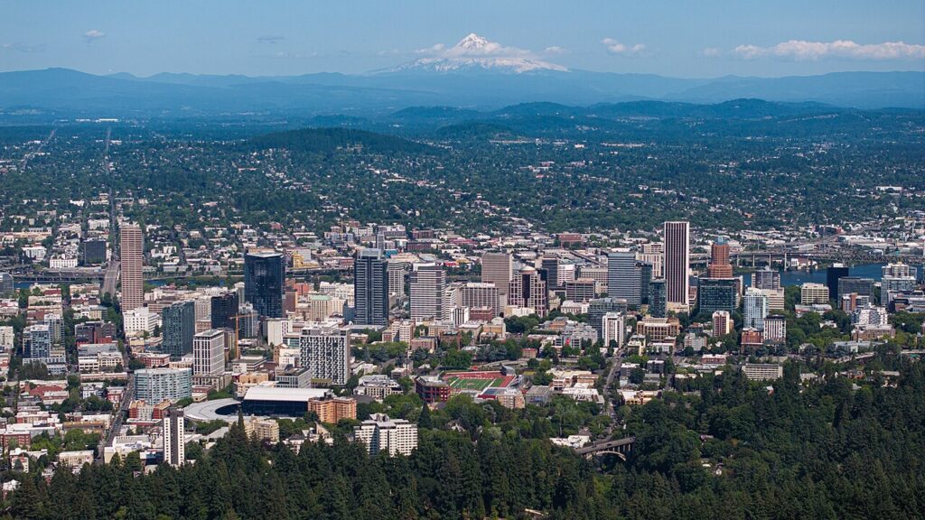 Portland Oregon Aerial, June 2025